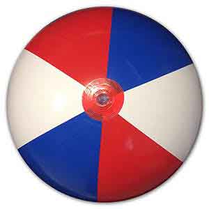 24'' Red White & Blue Beach Balls