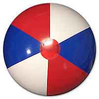 24'' Red White & Blue Beach Balls