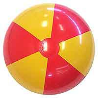24'' Red & Yellow Beach Balls Direct