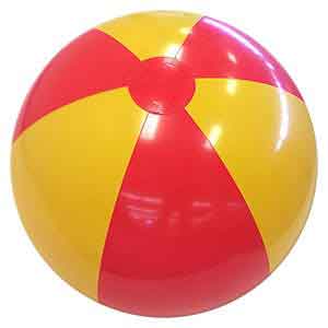 24'' Red & Yellow Beach Balls Direct