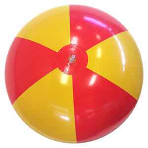 24'' Red & Yellow Beach Balls Direct