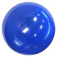 24'' Solid Blue Beach Balls