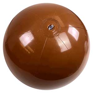 24'' Solid Brown Beach Balls