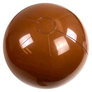 24'' Solid Brown Beach Balls