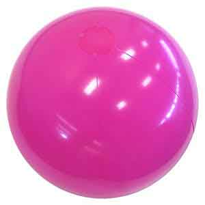 20'' Solid Hot Pink Beach Balls