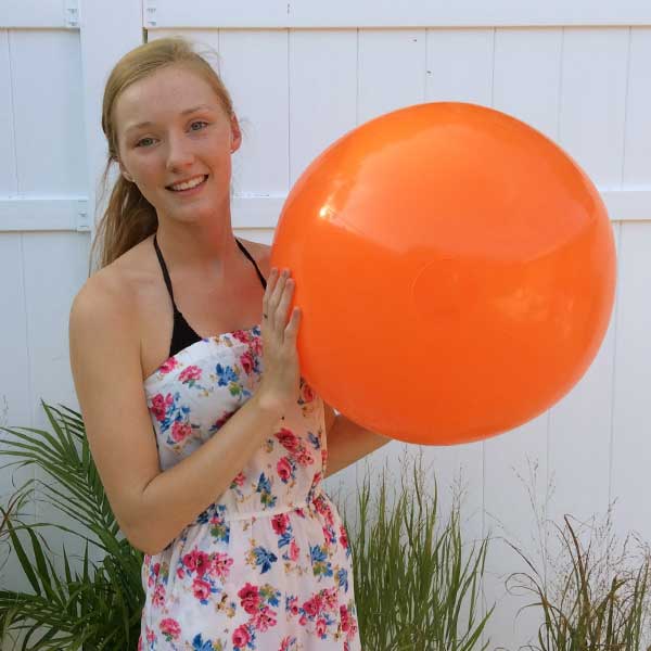 24'' Solid Orange Beach Balls