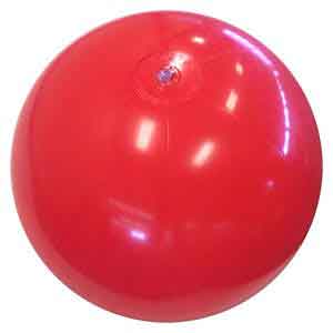 24'' Solid Red Beach Balls