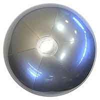 24'' Solid Silver Beach Balls