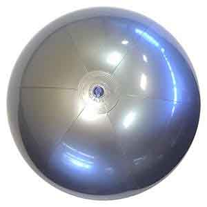 24'' Solid Silver Beach Balls