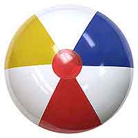 24'' Traditional Red Dot Beach Balls