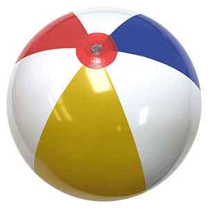 24'' Traditional Red Dot Beach Balls