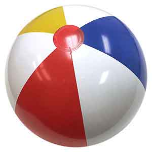 24'' Traditional Red Dot Beach Balls