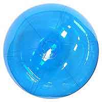 20'' Translucent Blue Beach Balls