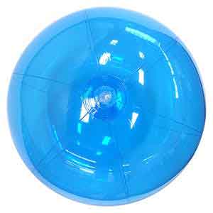 24'' Translucent Blue Beach Balls
