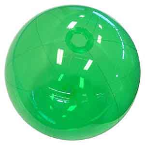 24'' Translucent Green Beach Balls