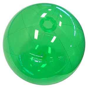 20'' Translucent Green Beach Balls