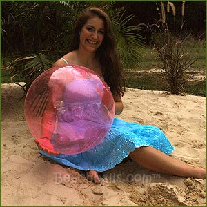 20'' Translucent Pink Beach Balls