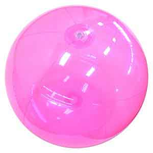 36'' Translucent Pink Beach Balls