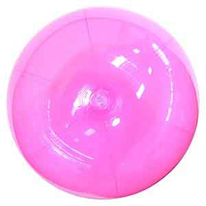 36'' Translucent Pink Beach Balls