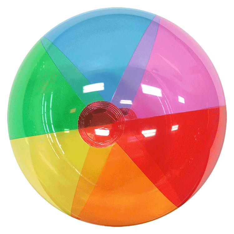Ballon De Plage LINE42 Big Beach Ball Set For Summer, Rainbow