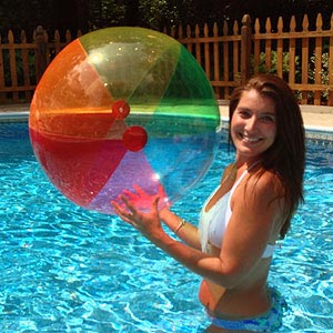36'' Translucent Rainbow Beach Balls