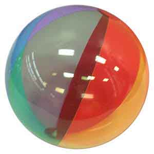 24'' Translucent Rainbow Beach Balls