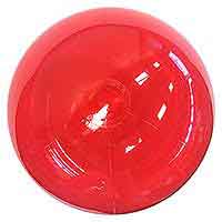 24'' Translucent Red Beach Balls