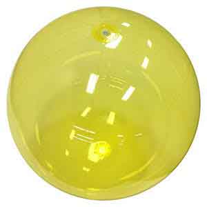 24 Inch Translucent Yellow Beach Balls Translucent Beach Balls