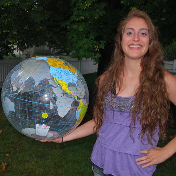 24'' World Globe Clear Ocean Beach Balls