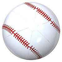 36'' Baseball Beach Balls