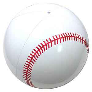 36'' Baseball Beach Balls