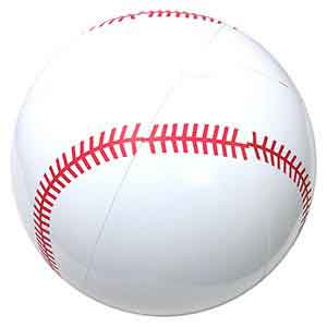 36'' Baseball Beach Balls