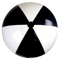 36'' Black & White Beach Balls