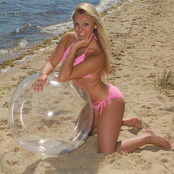 36'' Crystal Clear Beach Ball