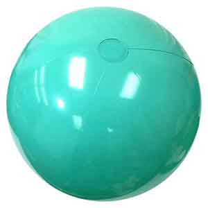 36'' Solid Teal Blue Beach Balls