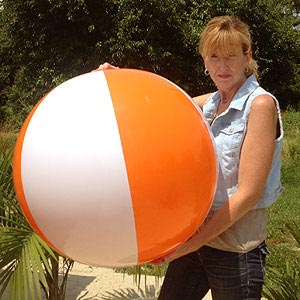 36'' Orange & White Beach Balls