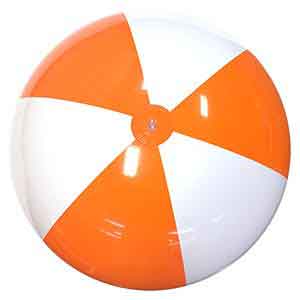 36'' Orange & White Beach Balls