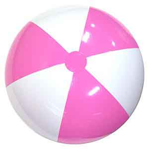 36'' Pink & White Beach Balls