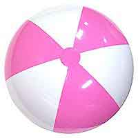 36'' Pink & White Beach Balls