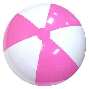 36'' Pink & White Beach Balls