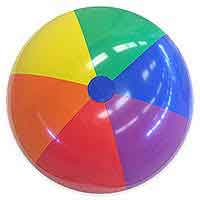 36'' Rainbow Bright Beach Balls