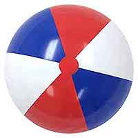 36'' Red White & Blue Beach Balls