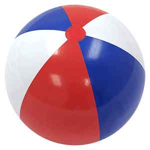 36'' Red White & Blue Beach Balls