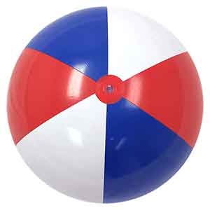 36'' Red White & Blue Beach Balls