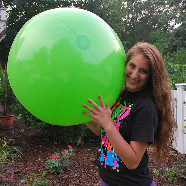 36'' Solid Lime Green Beach Balls