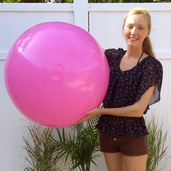 25 / 48'' Solid Pink Beach Balls