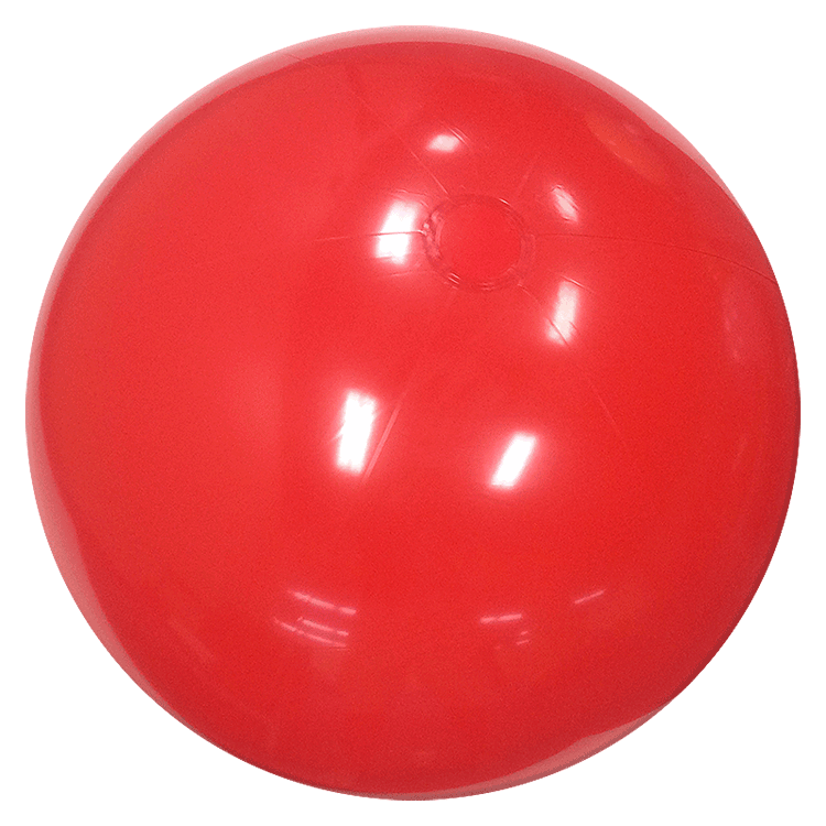 36-Inch Solid Red Beach Balls, 36-Inch Beach Balls