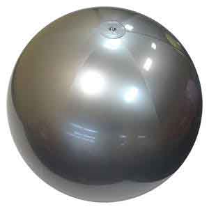 36'' Solid Silver Beach Balls