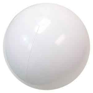 48'' Solid White Beach Balls