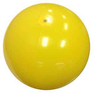36'' Solid Yellow Beach Ball